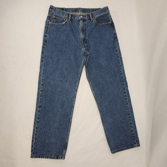 LEVI'S 550 VINTAGE Mom Jeans Regular Fit Straight Leg High Rise W36 L30 100% Cot - Picture 7 of 15